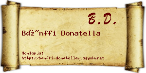 Bánffi Donatella névjegykártya